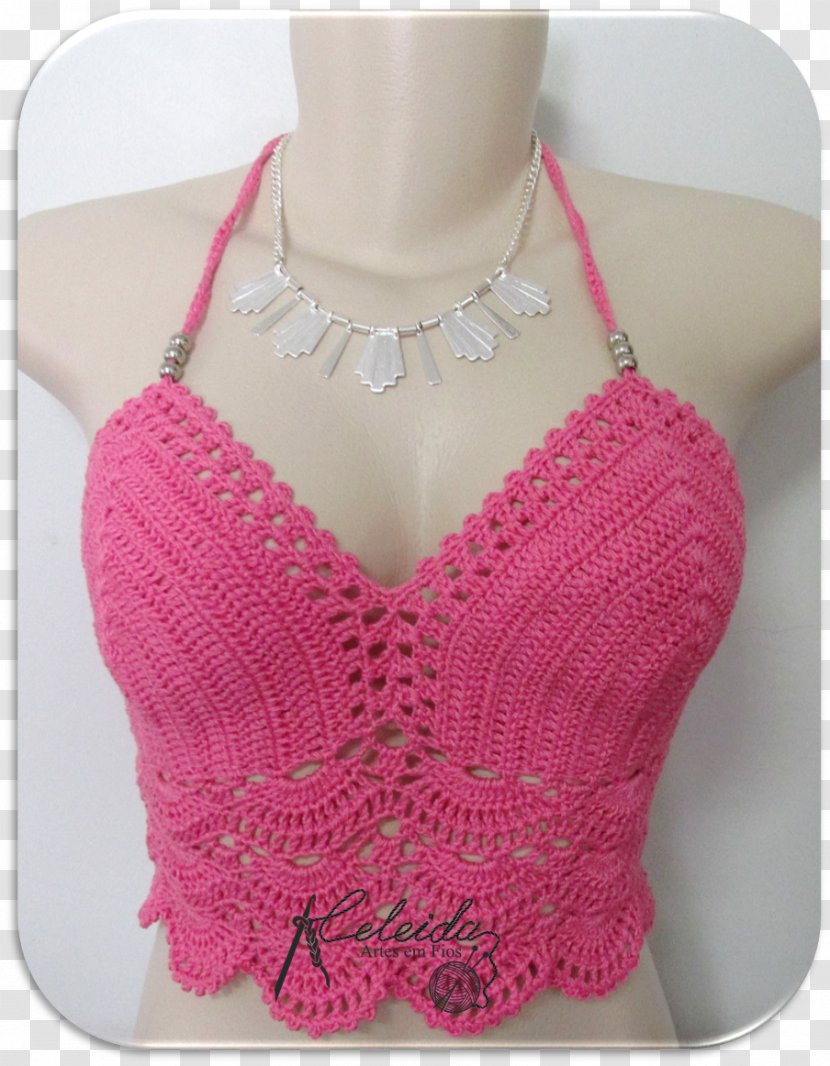 Crochet Tube Top Blouse Halterneck Dress - Heart Transparent PNG