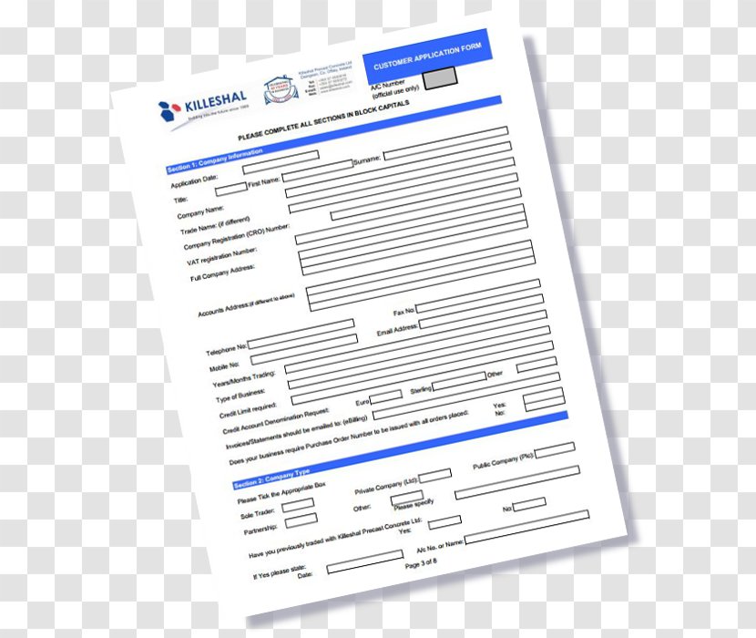 Killeshal Precast Concrete Limited Application For Employment Document Fence - Area - Credit Transparent PNG