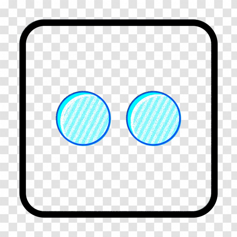 Social Media Icon - Flickr - Electric Blue Turquoise Transparent PNG