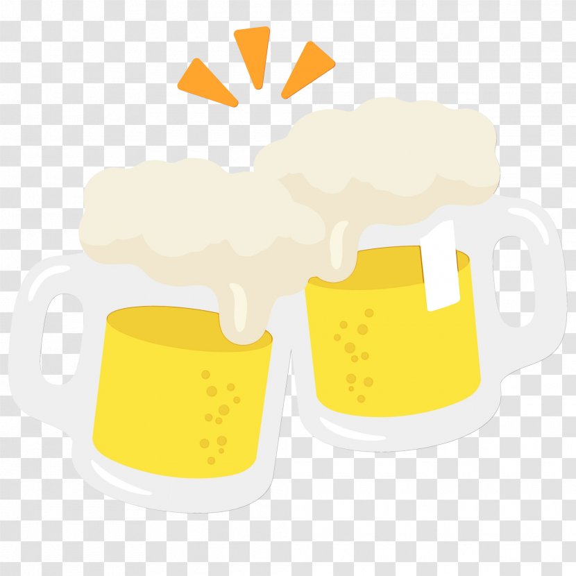 Yellow Background - Drinkware - Side Dish Pint Glass Transparent PNG