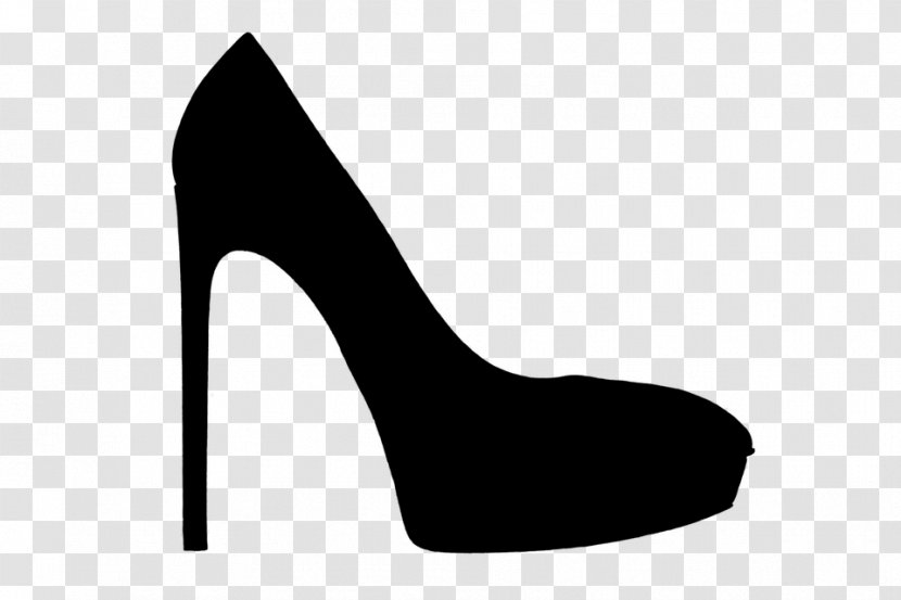 Shoes Cartoon - High Heels - Logo Blackandwhite Transparent PNG