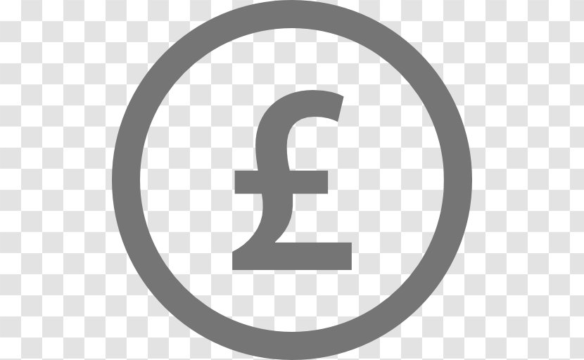Pound Sterling Currency Symbol Sign Exchange Rate - Number - Gbp Transparent PNG