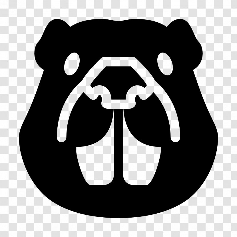Beaver Canidae Clip Art - Snout - Pattern With Bear And Footprints Shapes Transparent PNG