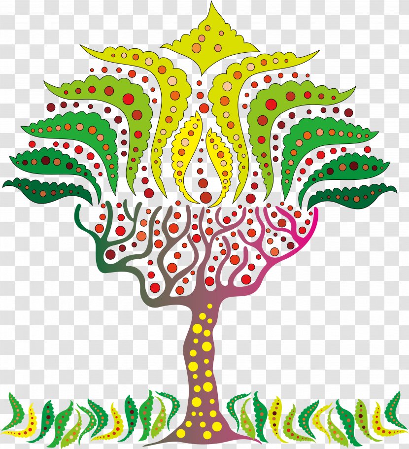 Drawing Clip Art - Flora - Creative Flame Tree Transparent PNG