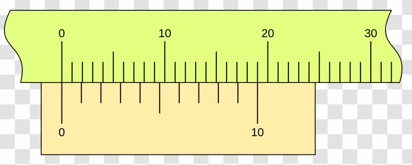Vernier Scale Calipers Nonius Linearity - Lineal Transparent PNG