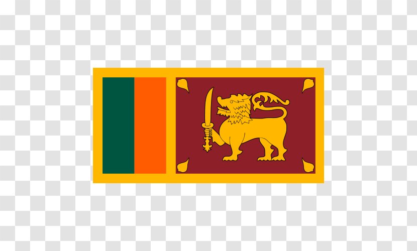 Flag Of Sri Lanka National Symbol - Orange - Bangladesh Cricket Team Transparent PNG