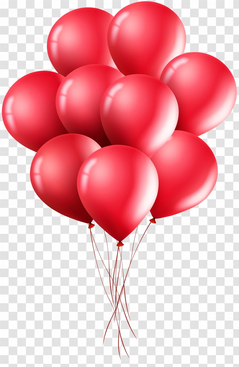 Red Balloon Clip Art - Cartoon - Balloons Image Transparent PNG