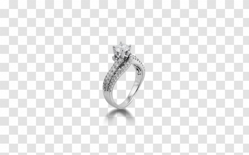 Wedding Ring Silver Body Jewellery - Diamond - Bridal Transparent PNG