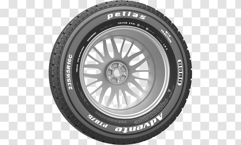 Tread Petlas Tire Alloy Wheel - Dalga Transparent PNG
