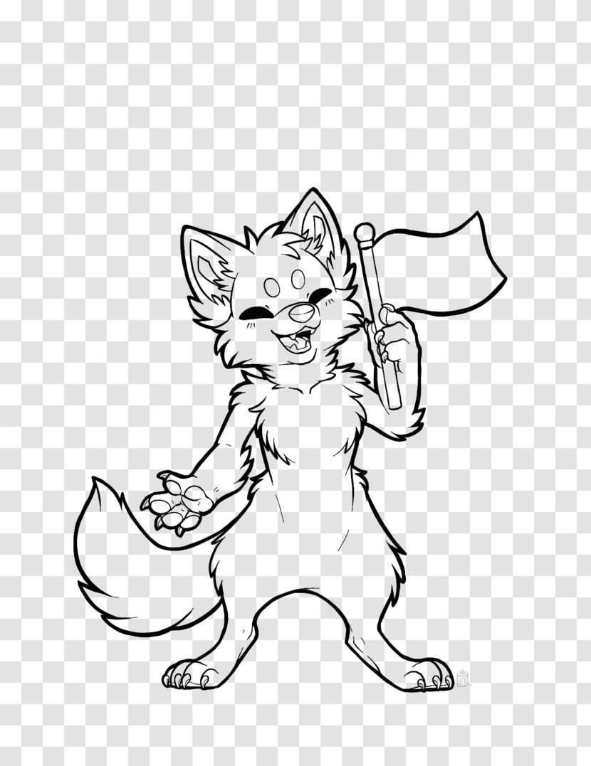 Line Art Furry Fandom Whiskers Cartoon - Paw - Base Transparent PNG