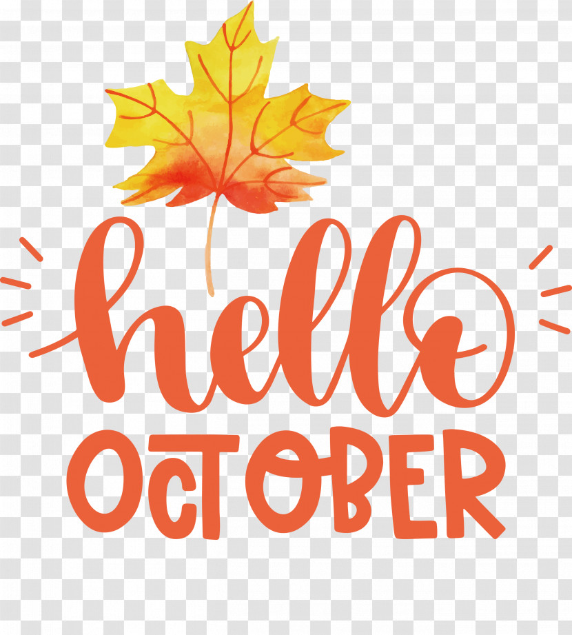 Hello October October Transparent PNG