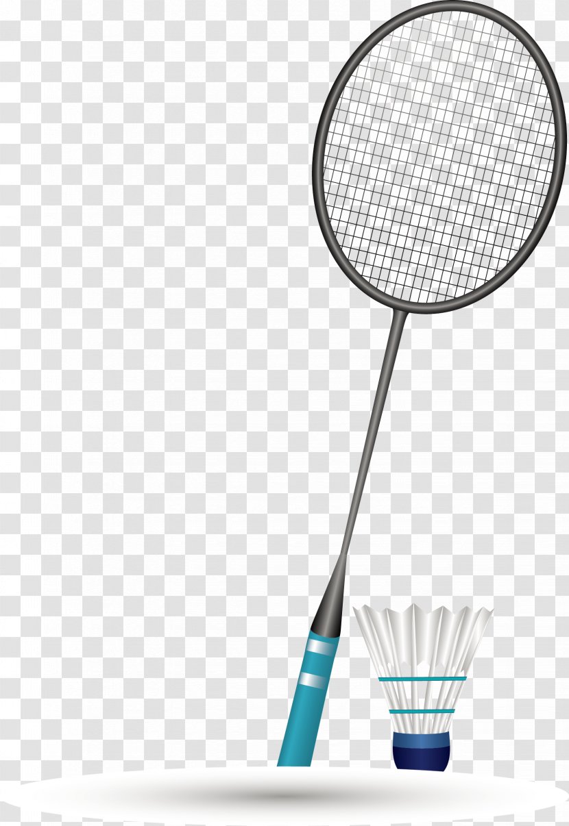 Badmintonracket - Shuttlecock - Sports Equipment Badminton Vector Material Transparent PNG