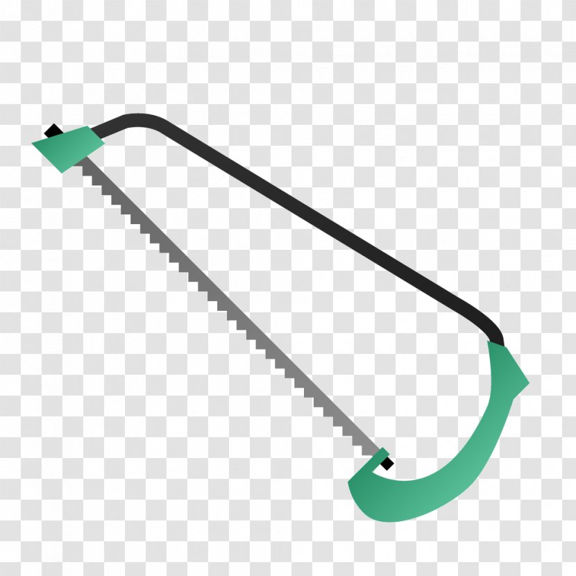 Hand Saw Green Handle - Area - Saws Handsaw Transparent PNG