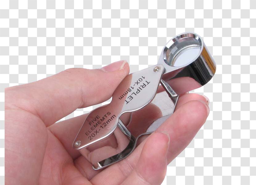 Product Design Silver Finger - Tool - 10X Loupe Transparent PNG