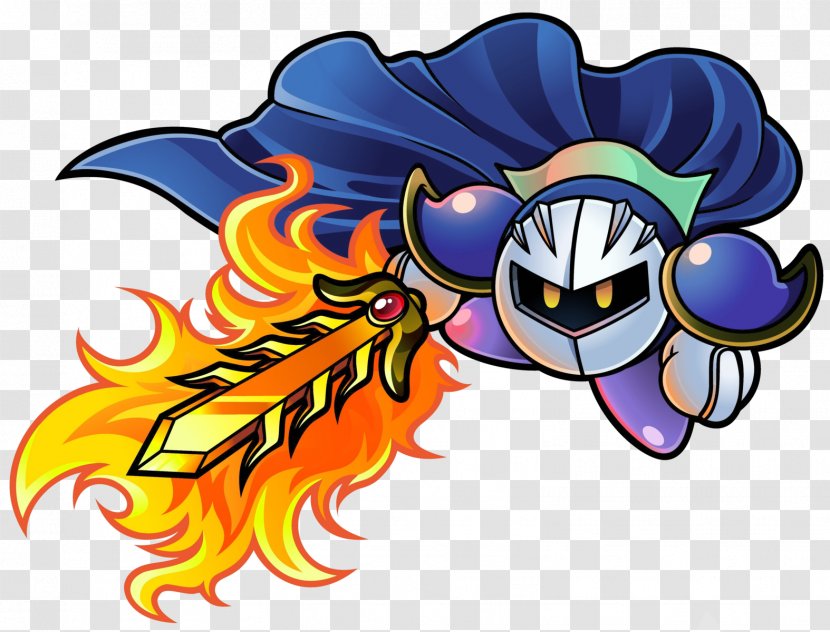 Kirby Super Star Ultra Smash Bros. For Nintendo 3DS And Wii U Meta Knight - Fictional Character Transparent PNG