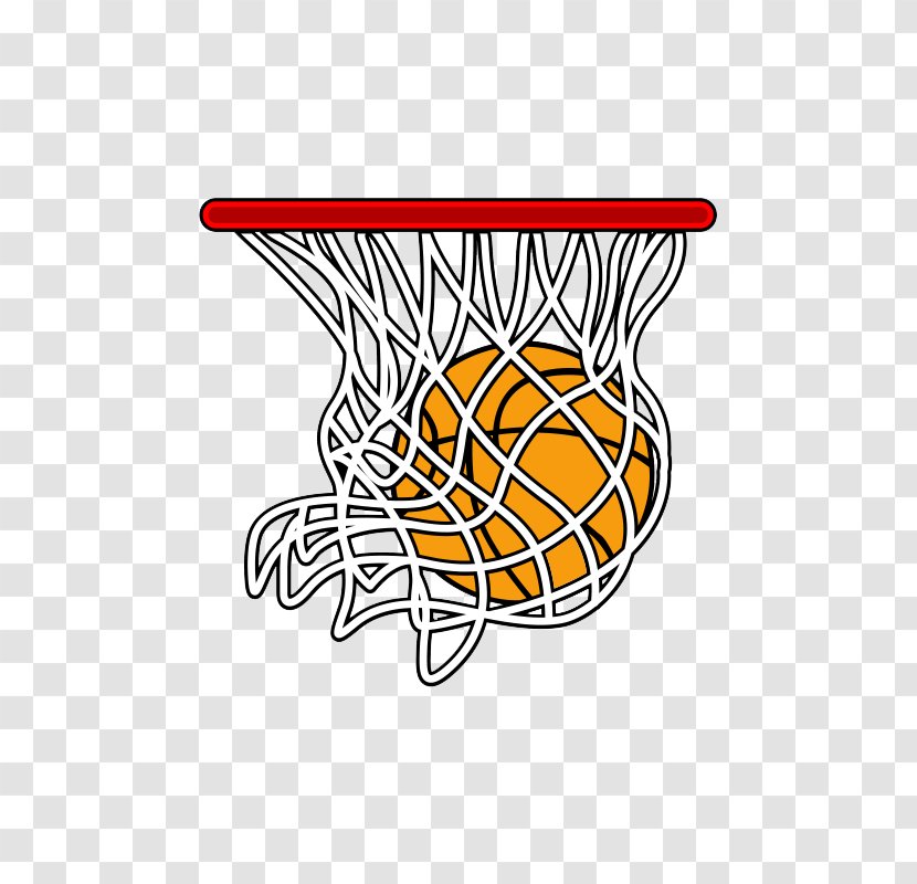 Basketball Court Canestro - Cartoon - Ball Into The Basket Transparent PNG