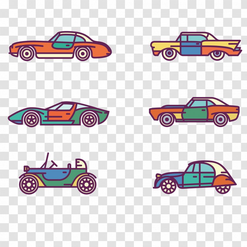 Car Vector Graphics Flat Design - Model Transparent PNG