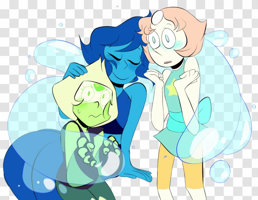 Pearl Garnet Greg Universe Peridot Lapis Lazuli - Watercolor - Steven Transparent PNG