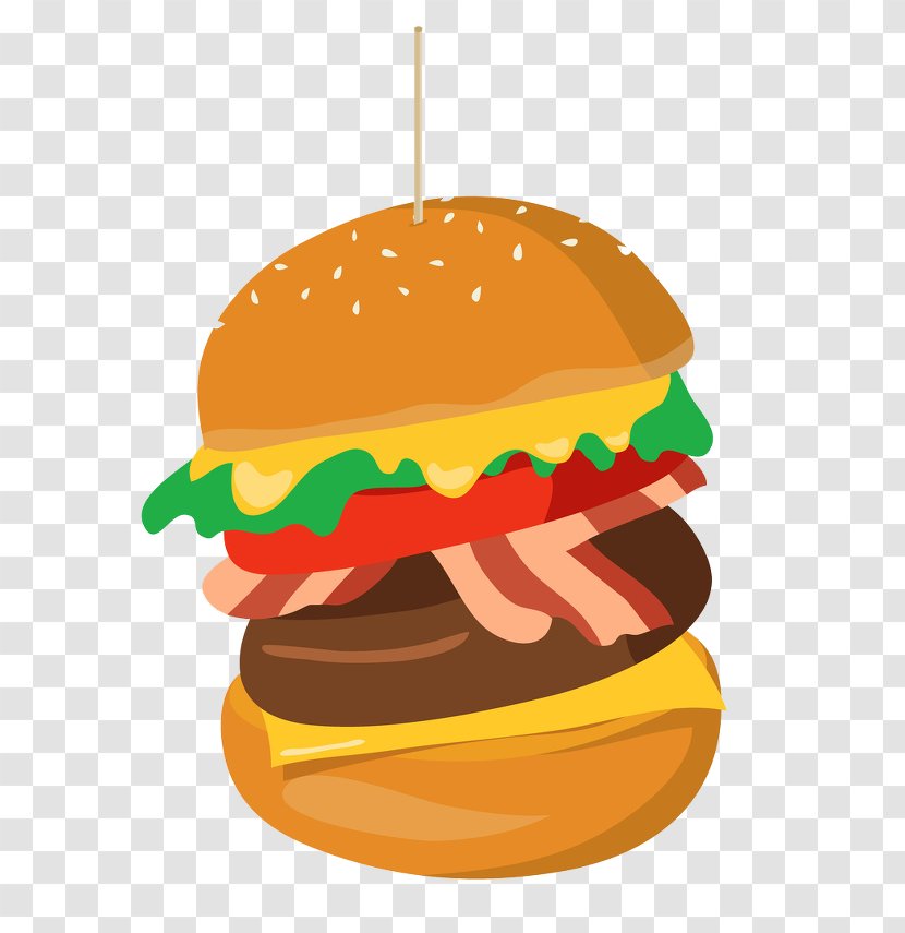 Cheeseburger Hamburger Clip Art Fast Food Veggie Burger - Junk Transparent PNG