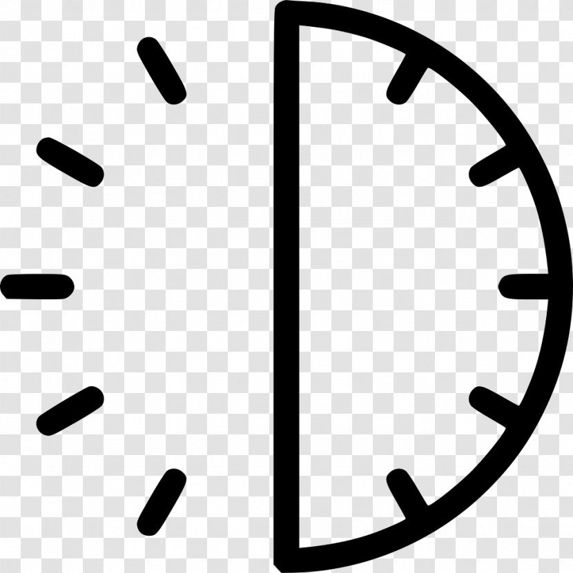 Alarm Clocks Clip Art - Black And White - Clock Transparent PNG
