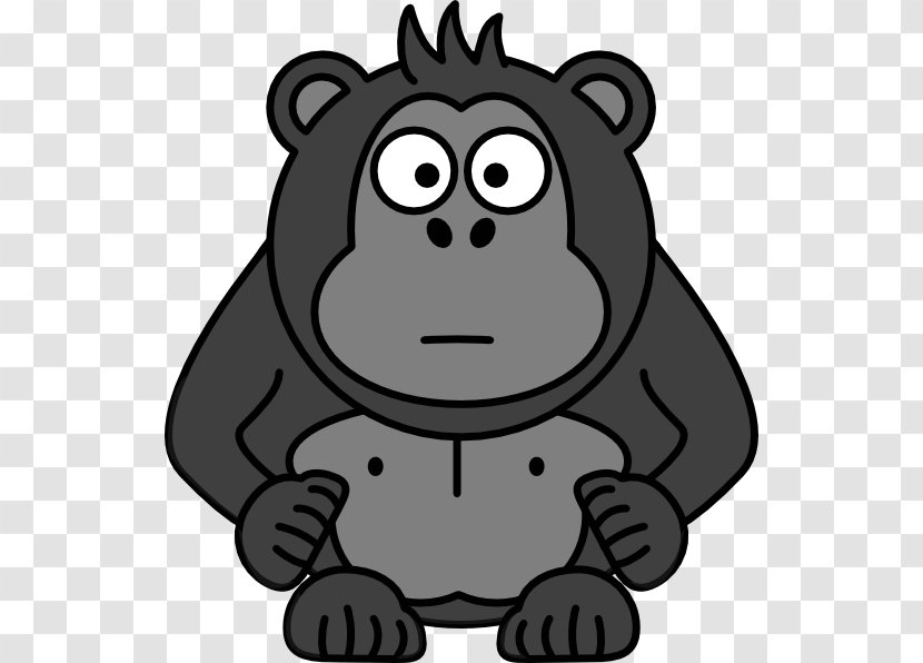 Gorilla Cartoon - Snout Transparent PNG