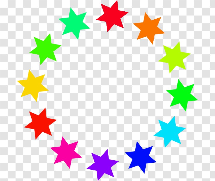 Circle Star Clip Art - Color - Stars Transparent PNG