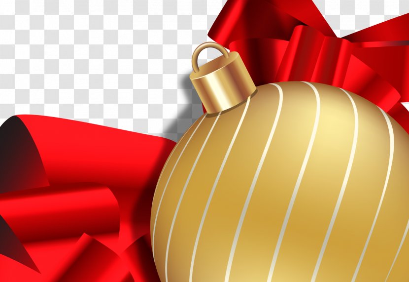 Christmas Yellow - Ornament - Vector Ball Transparent PNG