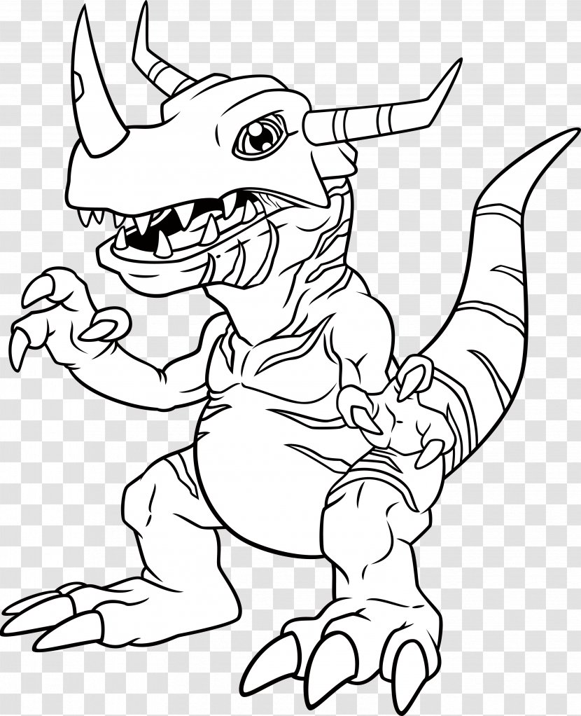 Coloring Book Agumon Digimon Masters - Fictional Character Transparent PNG