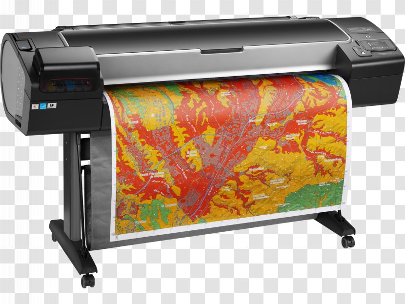 Hewlett-Packard HP DesignJet Z5600 PostScript Deskjet Printer Inkjet Printing - Electronic Device - Hewlett-packard Transparent PNG