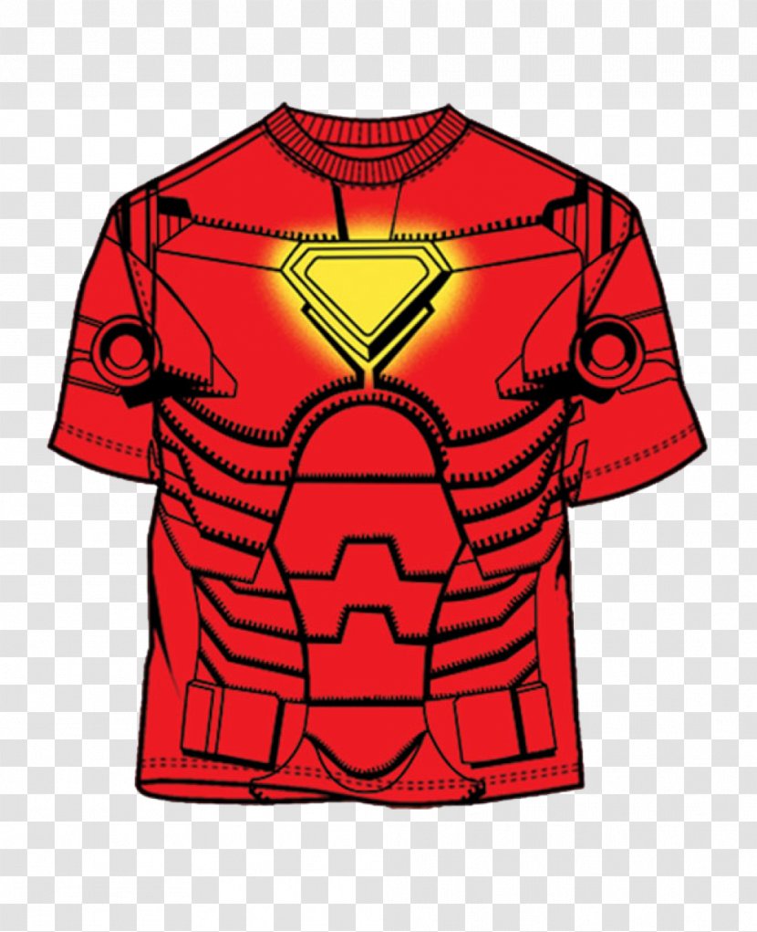 T-shirt Iron Man Spider-Man Captain America Batman - Sleeve Transparent PNG