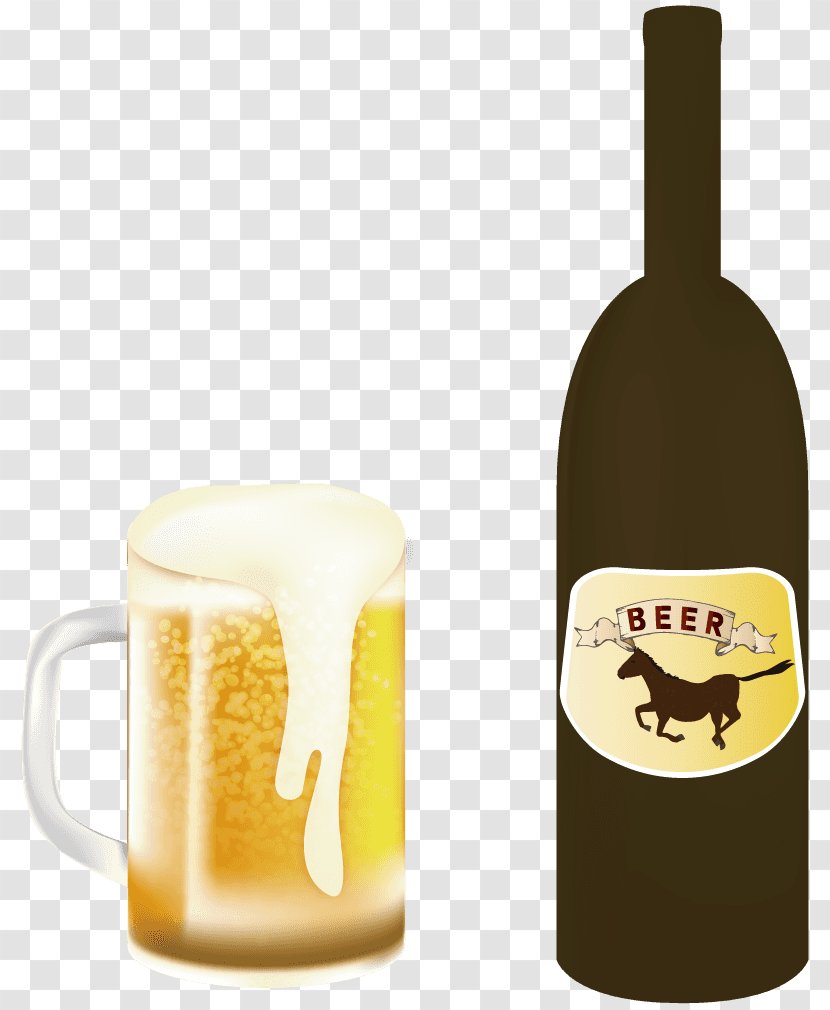 Beer Bottle Liqueur Stein Transparent PNG