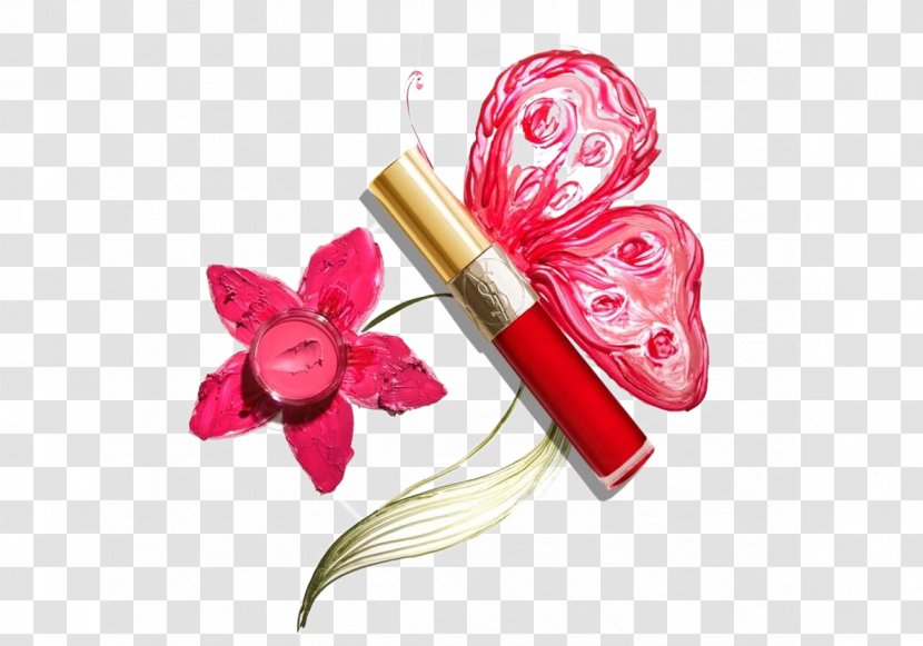 Industrial Design Eid Al-Adha Lipstick - Rose Family - Butterfly Transparent PNG