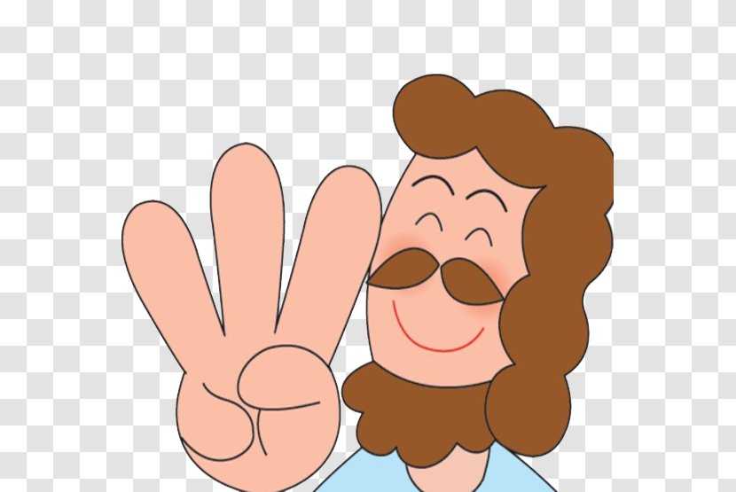Hand Cartoon Finger Illustration - Silhouette - The Bearded Hip-hop Funny Drawing Pictures Transparent PNG