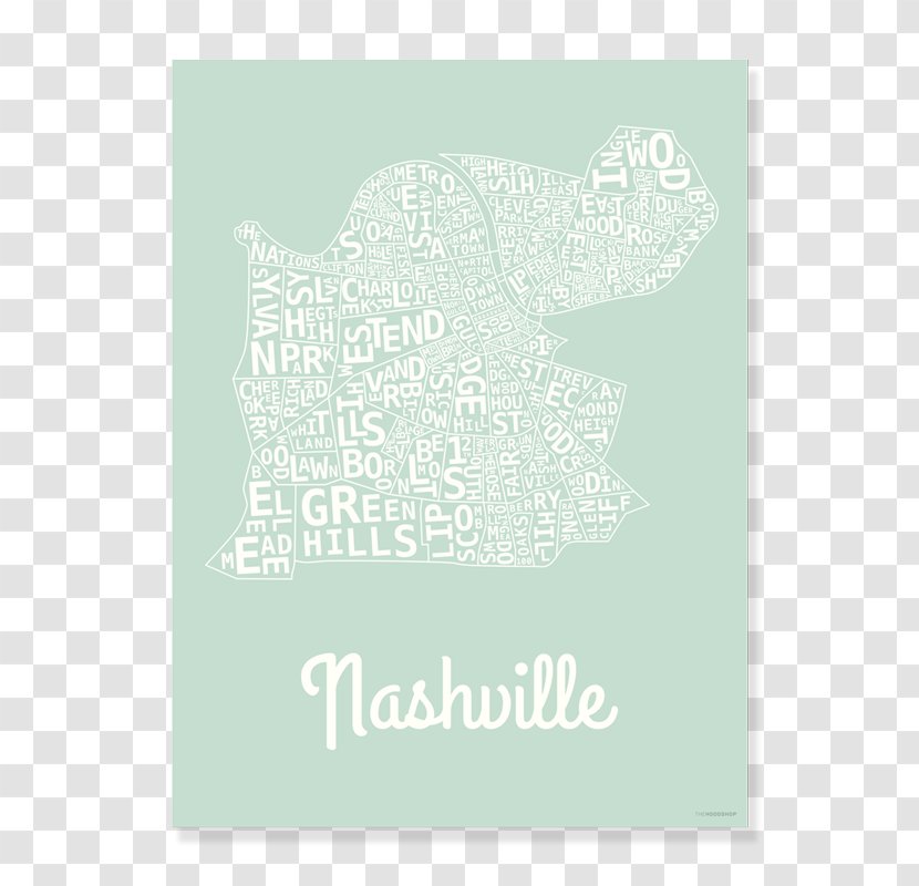 Green Nashville Printing Font - Text - Peach And Mint Transparent PNG