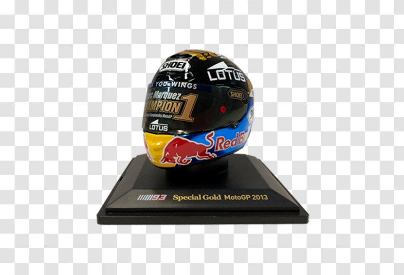 Helmet 2013 Grand Prix Motorcycle Racing Season MotoGP Gold Gilding - World Cup - Marc Marquez Transparent PNG