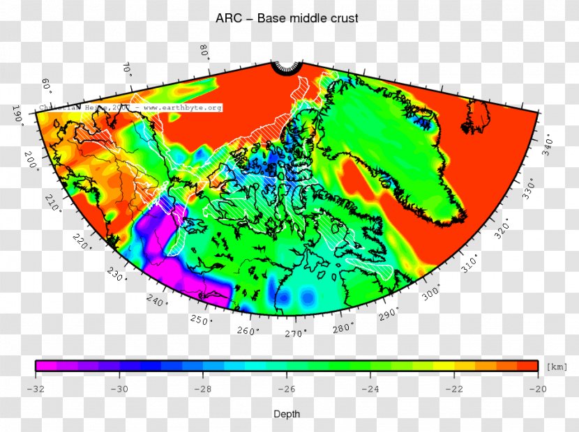 Art Canada Map Font - Polar Regions Of Earth Transparent PNG