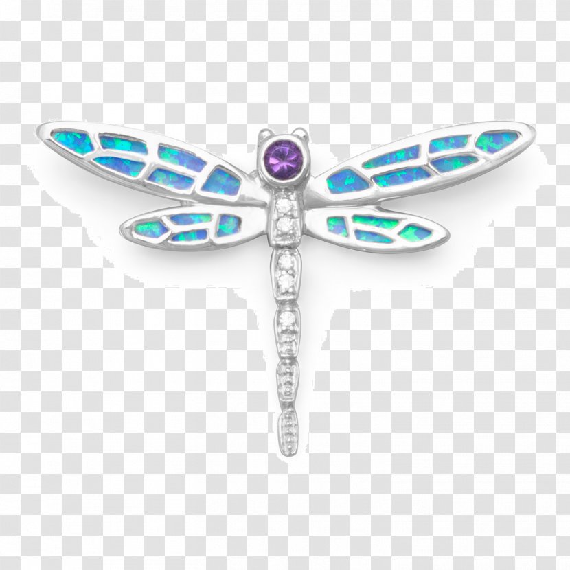 Earring Opal Jewellery Charms & Pendants Gemstone - Moths And Butterflies - Dragonfly Transparent PNG
