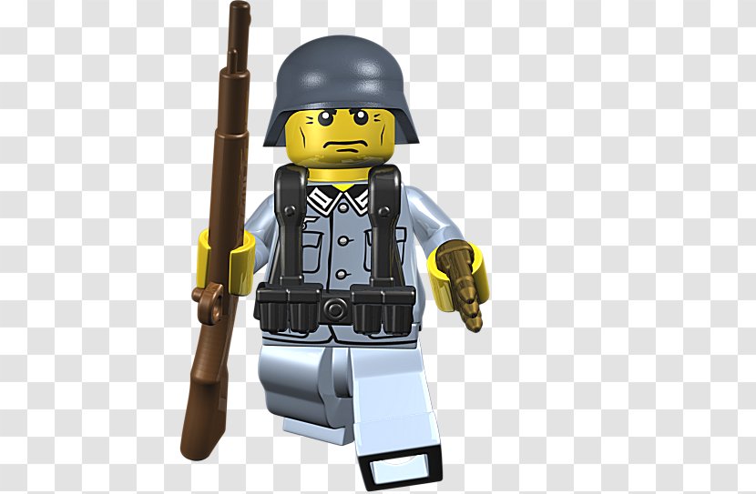 Second World War LEGO Rifleman Soldier BrickArms - Military Equipment Transparent PNG