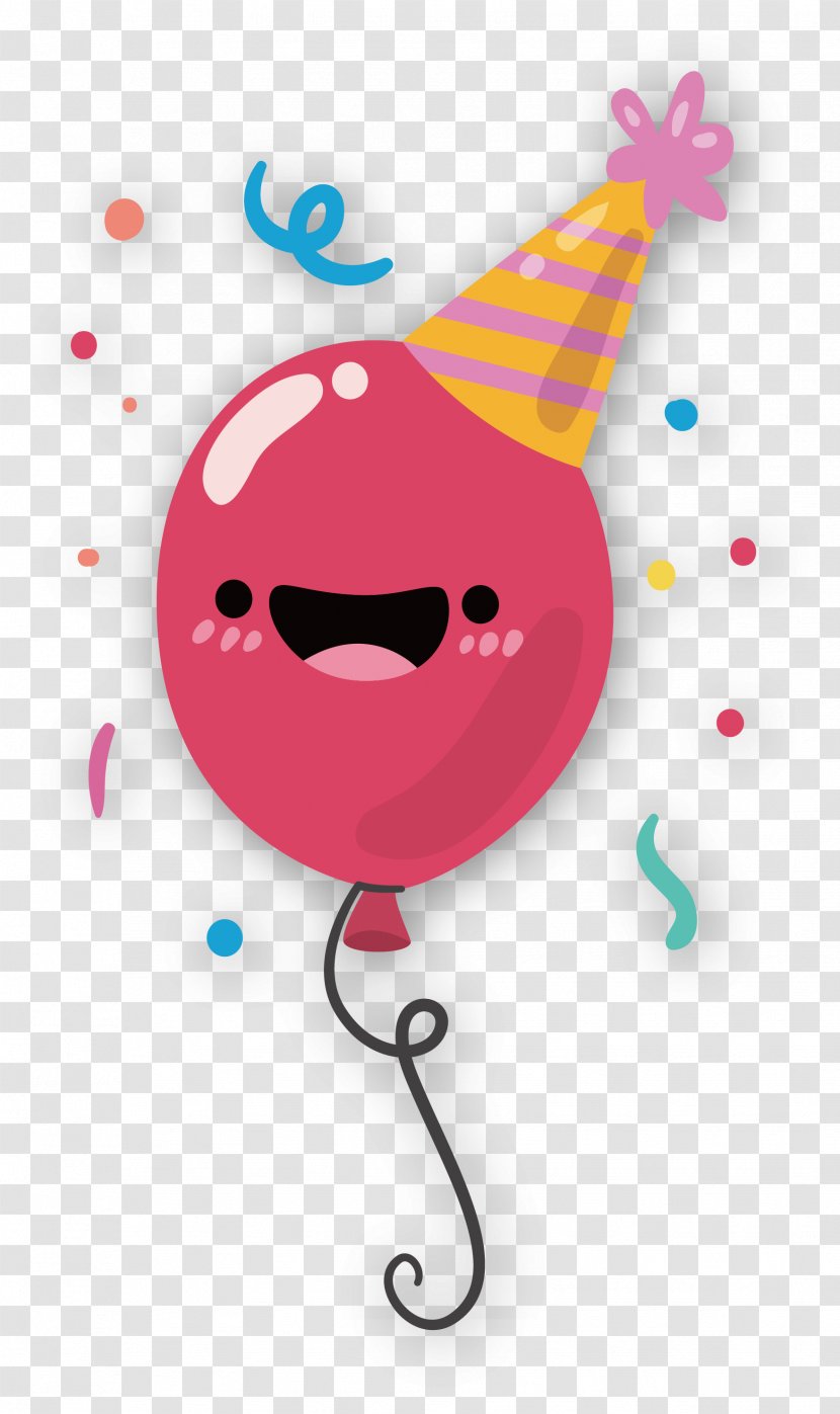 Balloon Drawing Animation Clip Art - Smile - Pink Cartoon Transparent PNG