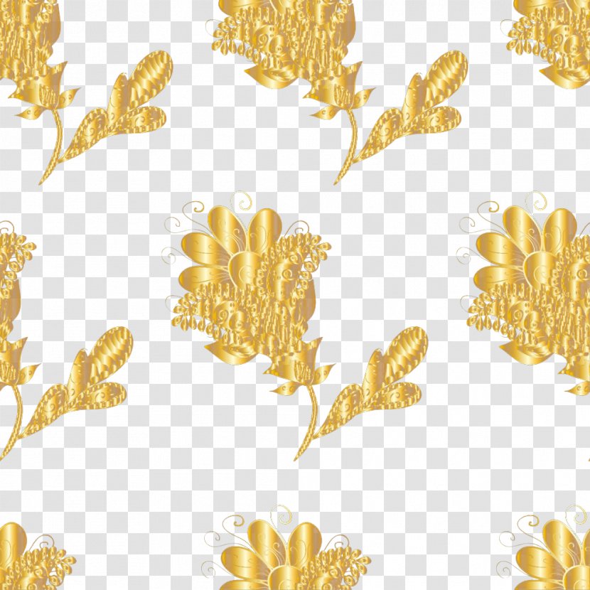 Gold Euclidean Vector Pattern - Concepteur Transparent PNG