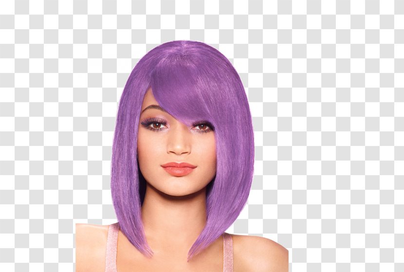 Hair Coloring Brown Purple Lilac - Pastel Transparent PNG