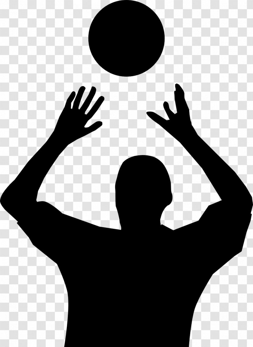 Beach Volleyball Silhouette Clip Art - Joint - Handball Transparent PNG