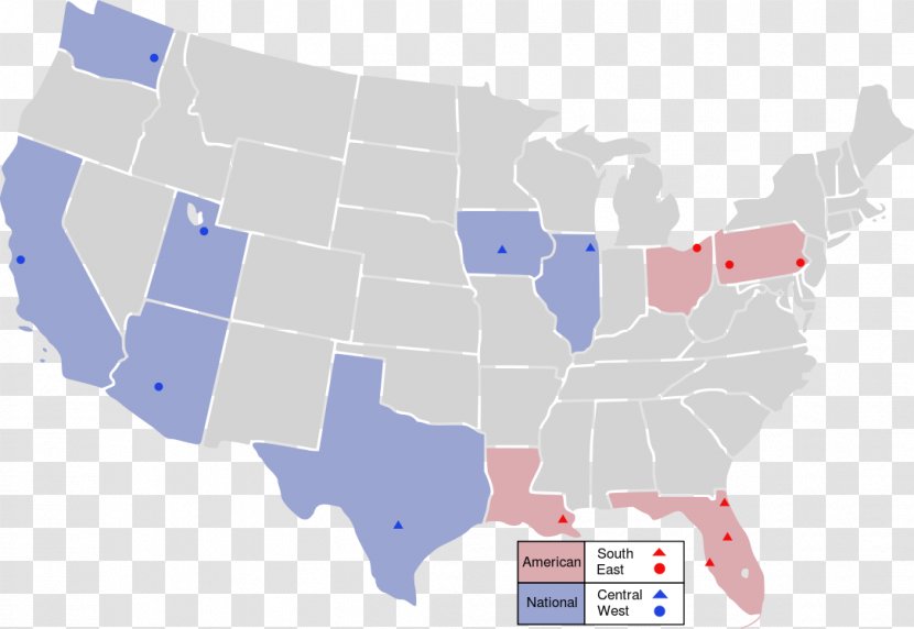 United States US Presidential Election 2016 American Civil War Map - Us Transparent PNG