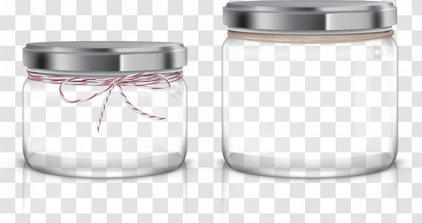 Mason Jar Glass Lid Food Storage Containers - Vector Painted Transparent PNG