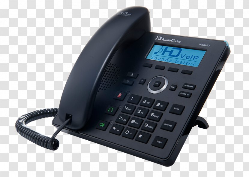 VoIP Phone Telephone AudioCodes Unified Communications Session Initiation Protocol - Voip - Ip Code Transparent PNG