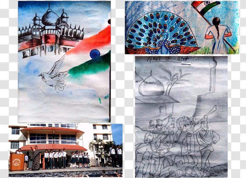 India Independence - Text - Painting Visual Arts Transparent PNG