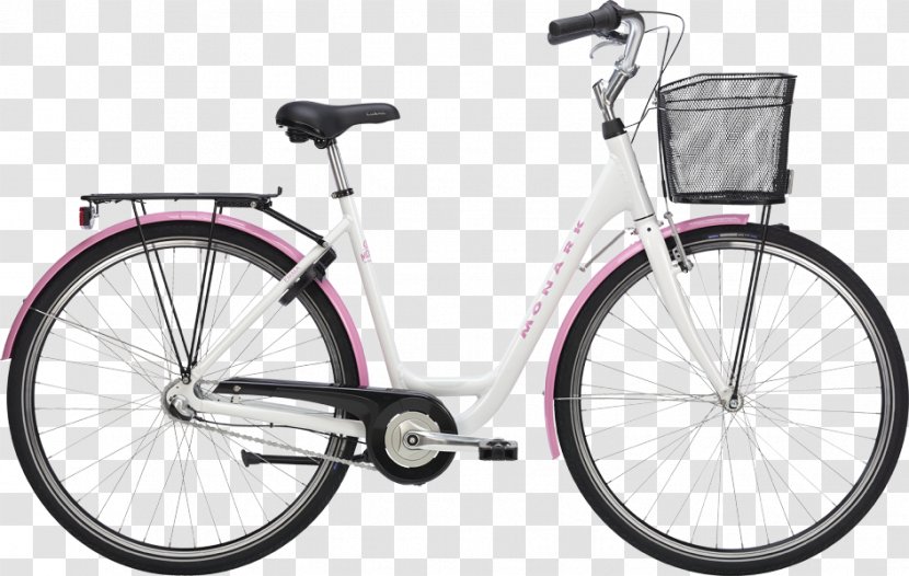 Bicycle Monark Emma Damcykel Crescent White - Hybrid Transparent PNG
