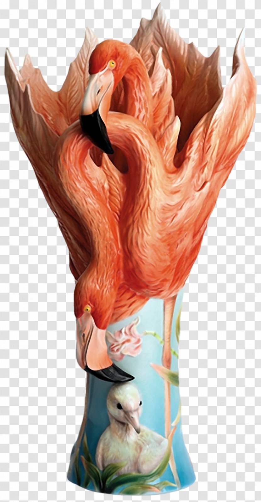 Dresden Porcelain Collection Franz-porcelains Vase Chinese Ceramics - Pottery - Flamingo Transparent PNG