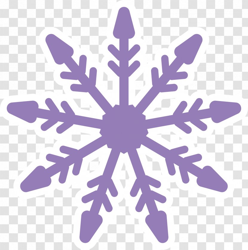 Snowflake Cartoon Drawing - Purple - Shape Transparent PNG