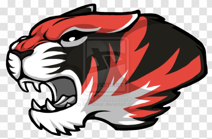 Tiger Cat Clip Art Mascot Illustration - Logo Transparent PNG